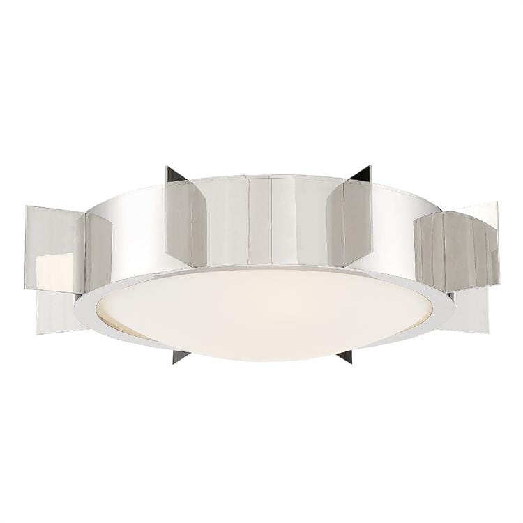 Crystorama Solas 3-Light Ceiling Light in Polished Nickel