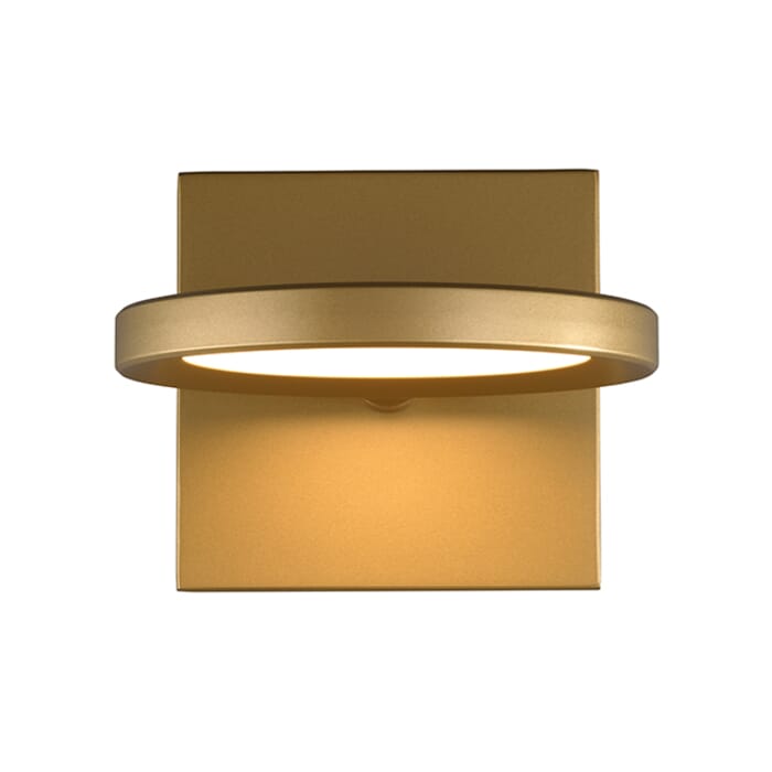 Tech Spectica 3000K LED 5" Wall Sconce in Satin Gold and Acrylic Tech Spectica 3000K LED 5" Wall Sconce in Satin Gold and Acrylic