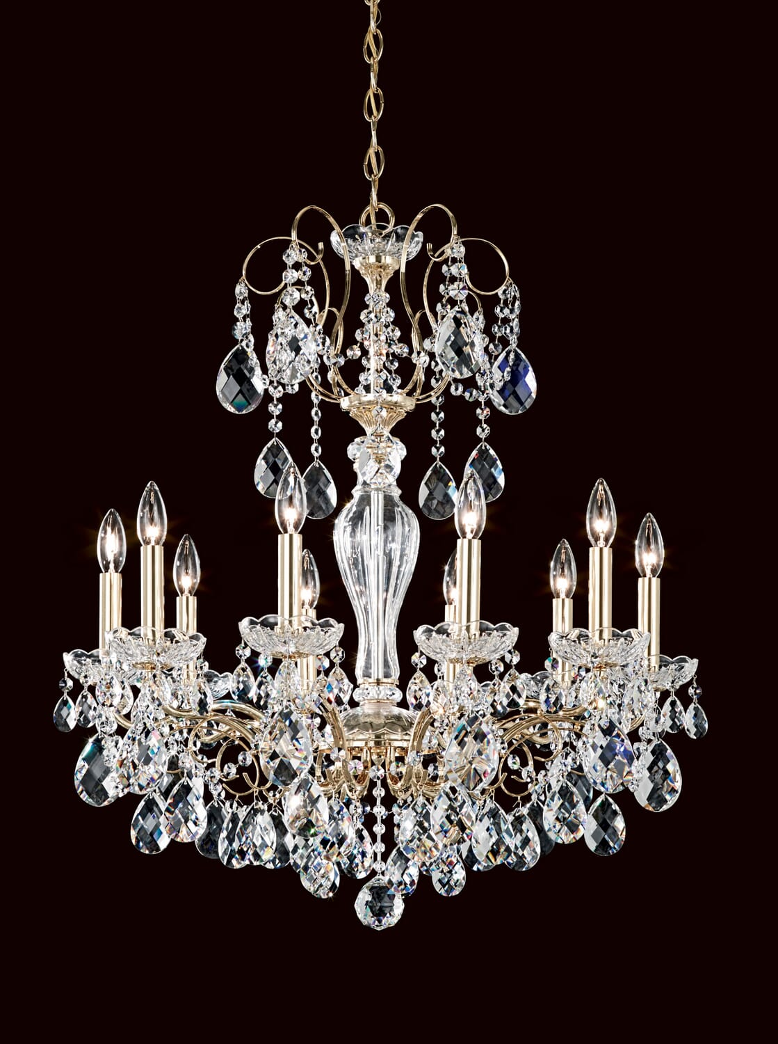 Sonatina 10-Light Chandelier in Silver