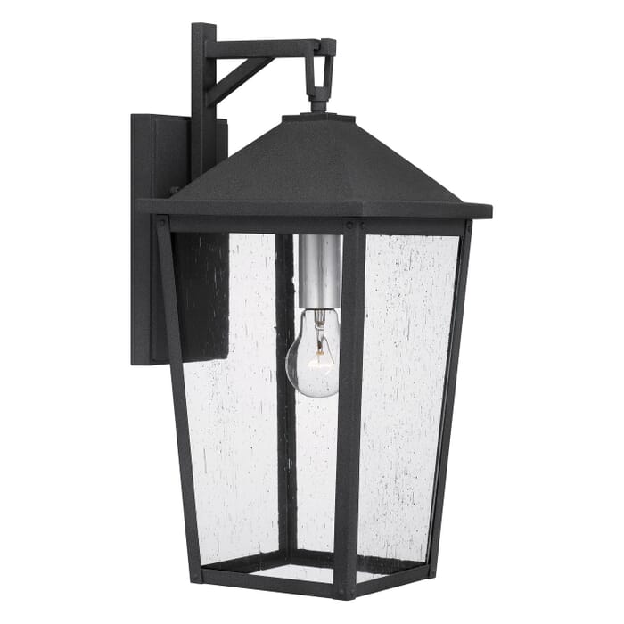 Stoneleigh 1-Light Outdoor Wall Mount in Mottled Black Stoneleigh 1-Light Outdoor Wall Mount in Mottled Black