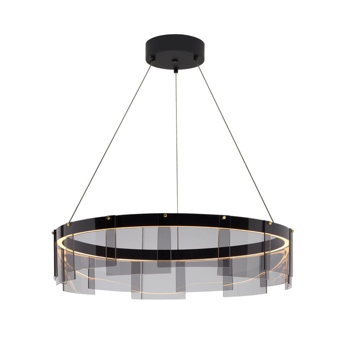 Tech Stratos 2700K LED Multi-Tier Chandelier in Frost/Satin Nickel Tech Stratos 2700K LED Multi-Tier Chandelier in Frost/Satin Nickel