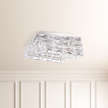 Schonbek Glissando 5-Light Ceiling Light in Stainless Steel with Clear Crystals From Swarovski Crystals