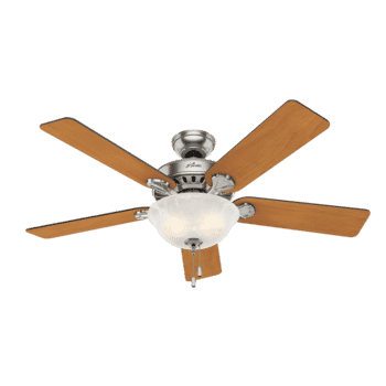 Hunter Pro's Best 2-Light 52" Indoor Ceiling Fan in Brushed Nickel