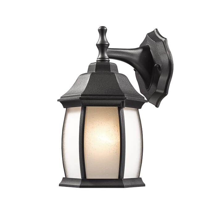 Z-Lite Waterdown 1-Light Outdoor Wall Sconce In Black Z-Lite Waterdown 1-Light Outdoor Wall Sconce In Black