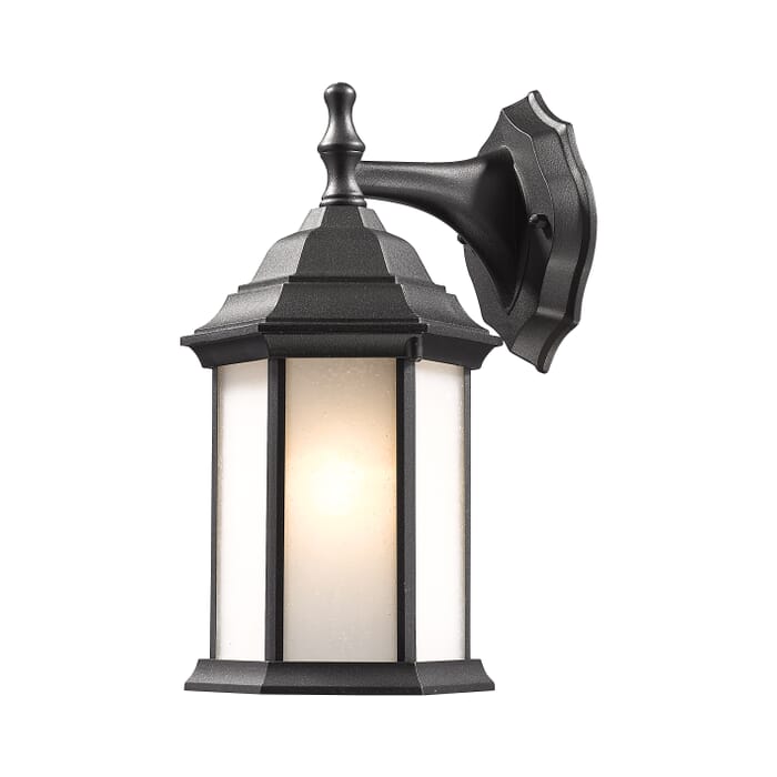 Z-Lite Waterdown 1-Light Outdoor Wall Sconce In Black Z-Lite Waterdown 1-Light Outdoor Wall Sconce In Black
