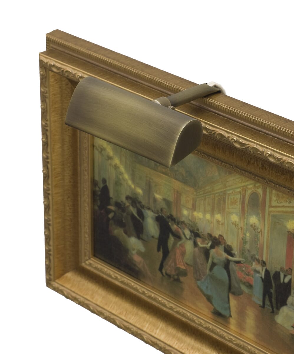 House of Troy Traditional 4" Antique Brass Picture Light