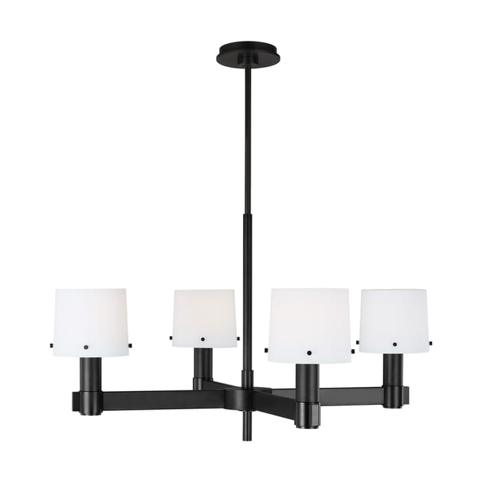 Generation Lighting Palma 4-Light Chandelier in Aged Iron by Thomas O'Brien Generation Lighting Palma 4-Light Chandelier in Aged Iron by Thomas O'Brien