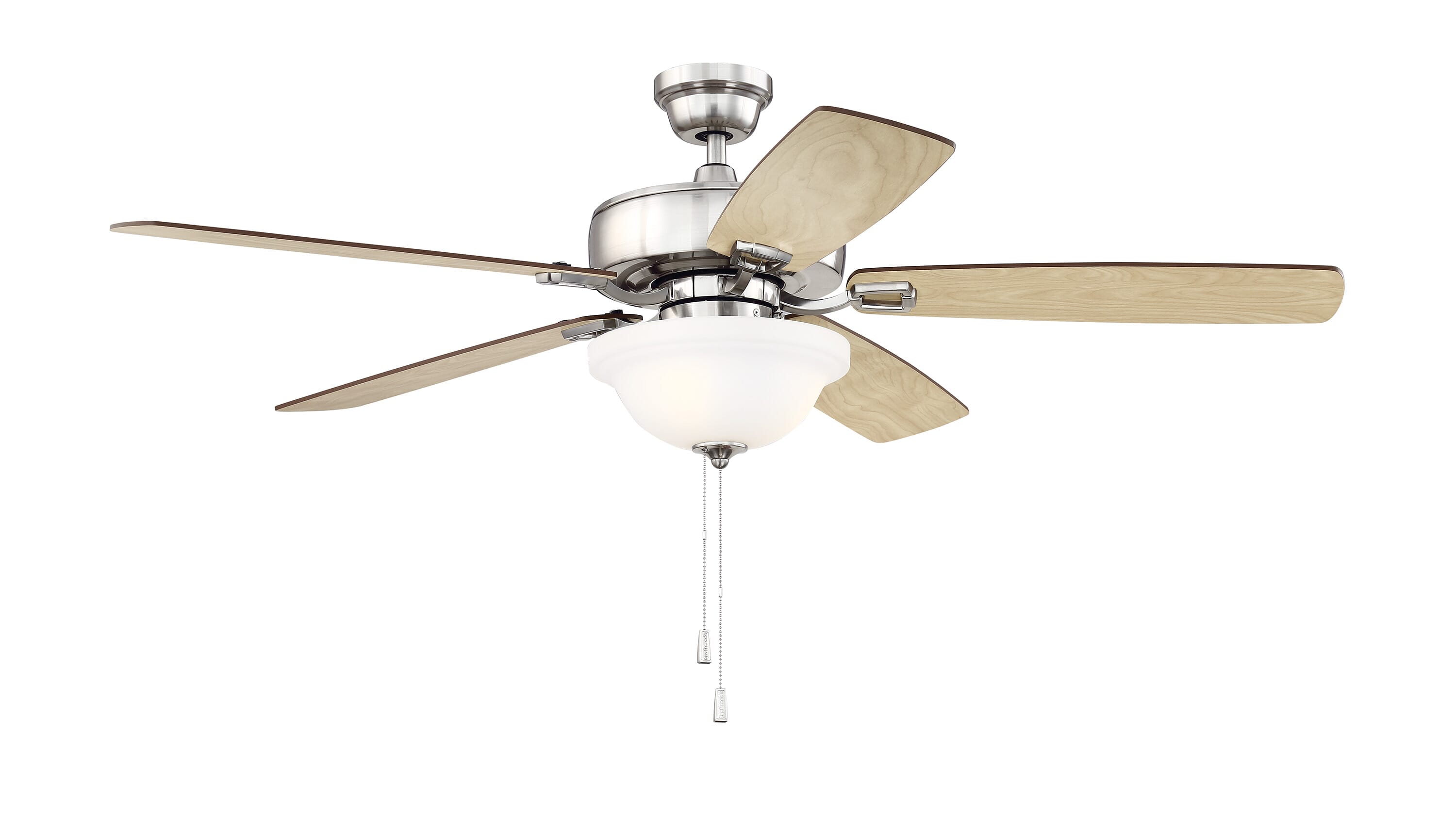 Craftmade 52" Twist N Click Ceiling Fan in Brushed Polished Nickel