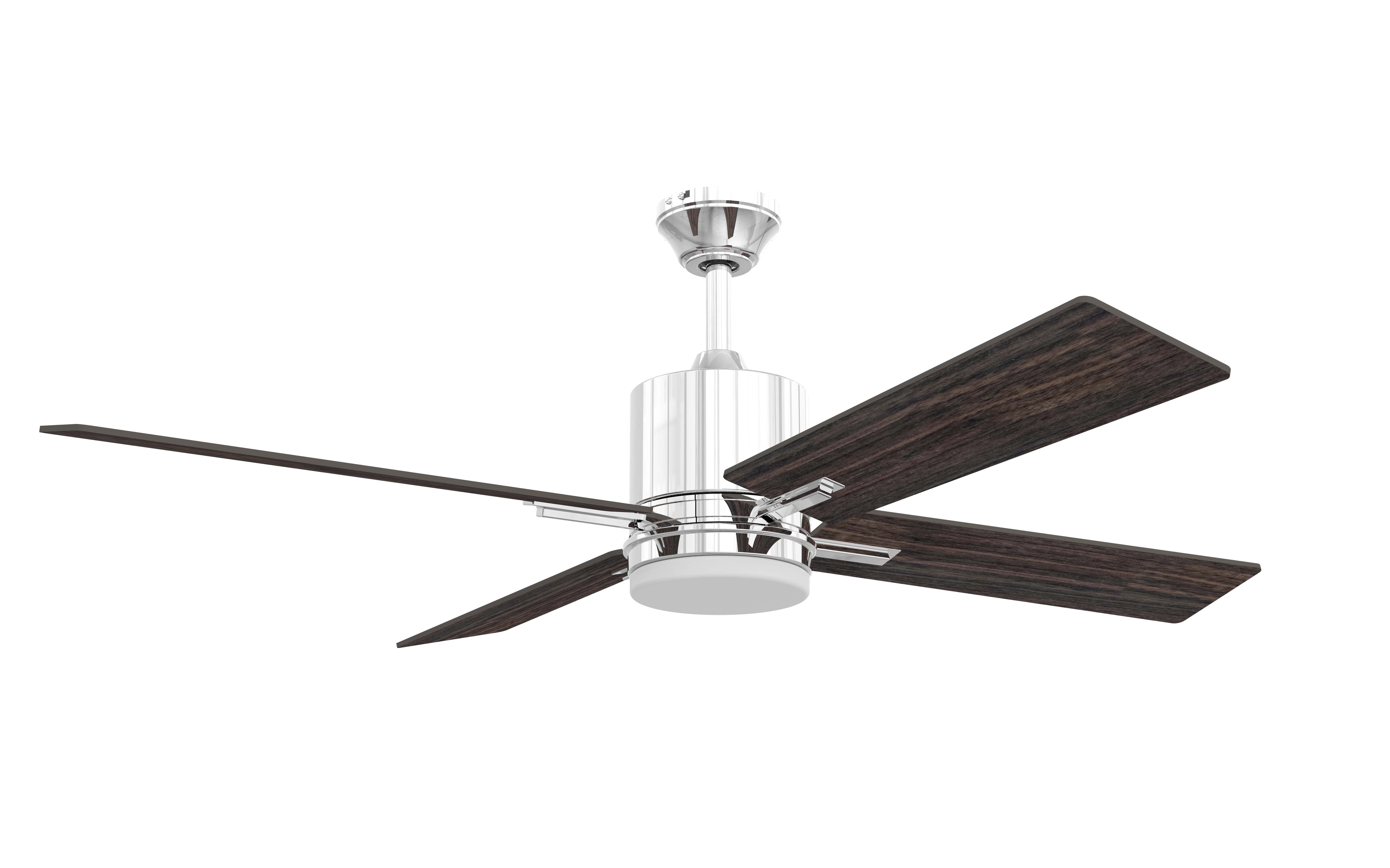Chrome 52"Ceiling Fan from the Teana Collection - Picture 2 of 3