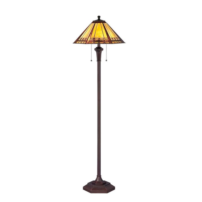 Quoizel Arden 2-Light 60" Floor Lamp in Russet Quoizel Arden 2-Light 60" Floor Lamp in Russet