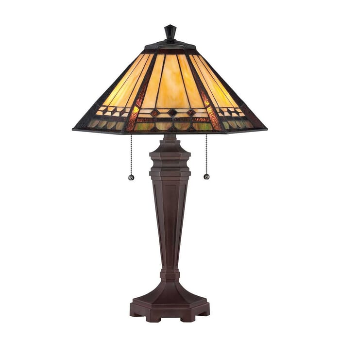 Quoizel Arden 2-Light 24" Table Lamp in Russet Quoizel Arden 2-Light 24" Table Lamp in Russet