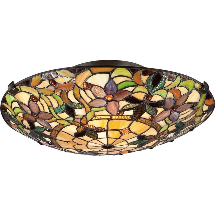 Quoizel Kami 2-Light 17" Ceiling Light in Vintage Bronze Quoizel Kami 2-Light 17" Ceiling Light in Vintage Bronze