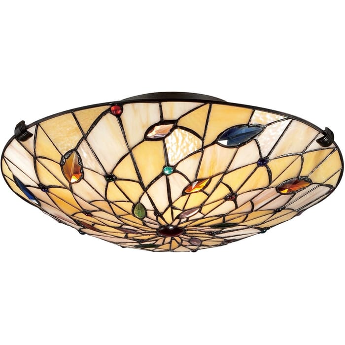 Quoizel Graham 2-Light 17" Ceiling Light in Vintage Bronze Quoizel Graham 2-Light 17" Ceiling Light in Vintage Bronze