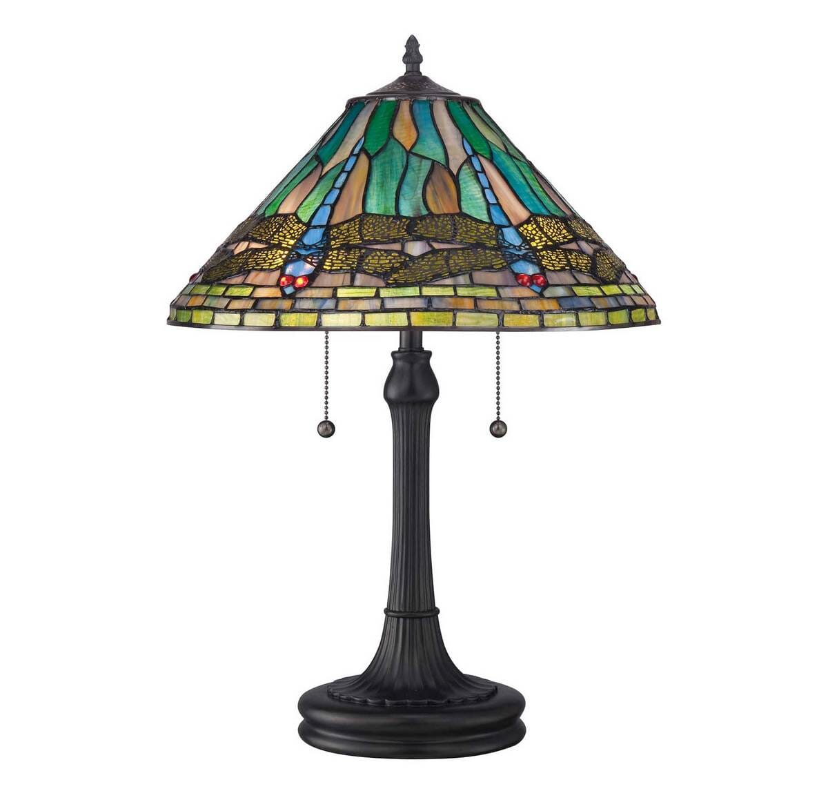 Quoizel King 2-Light 24" Table Lamp in Vintage Bronze