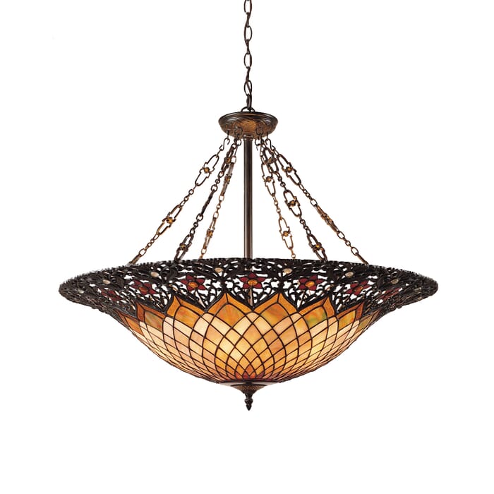 Quoizel Adriana 6-Light 32" Pendant Light in Vintage Bronze Quoizel Adriana 6-Light 32" Pendant Light in Vintage Bronze