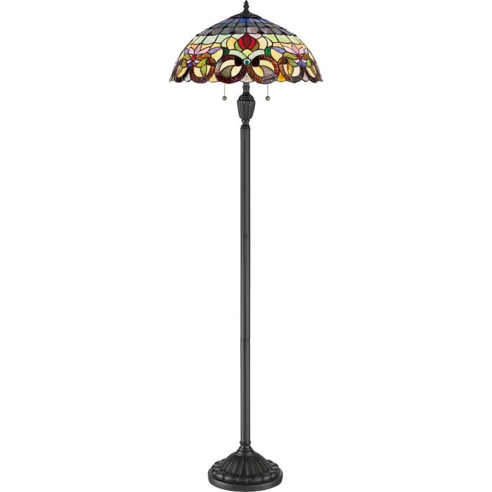 Quoizel Lyric 2-Light 62" Floor Lamp in Vintage Bronze Quoizel Lyric 2-Light 62" Floor Lamp in Vintage Bronze