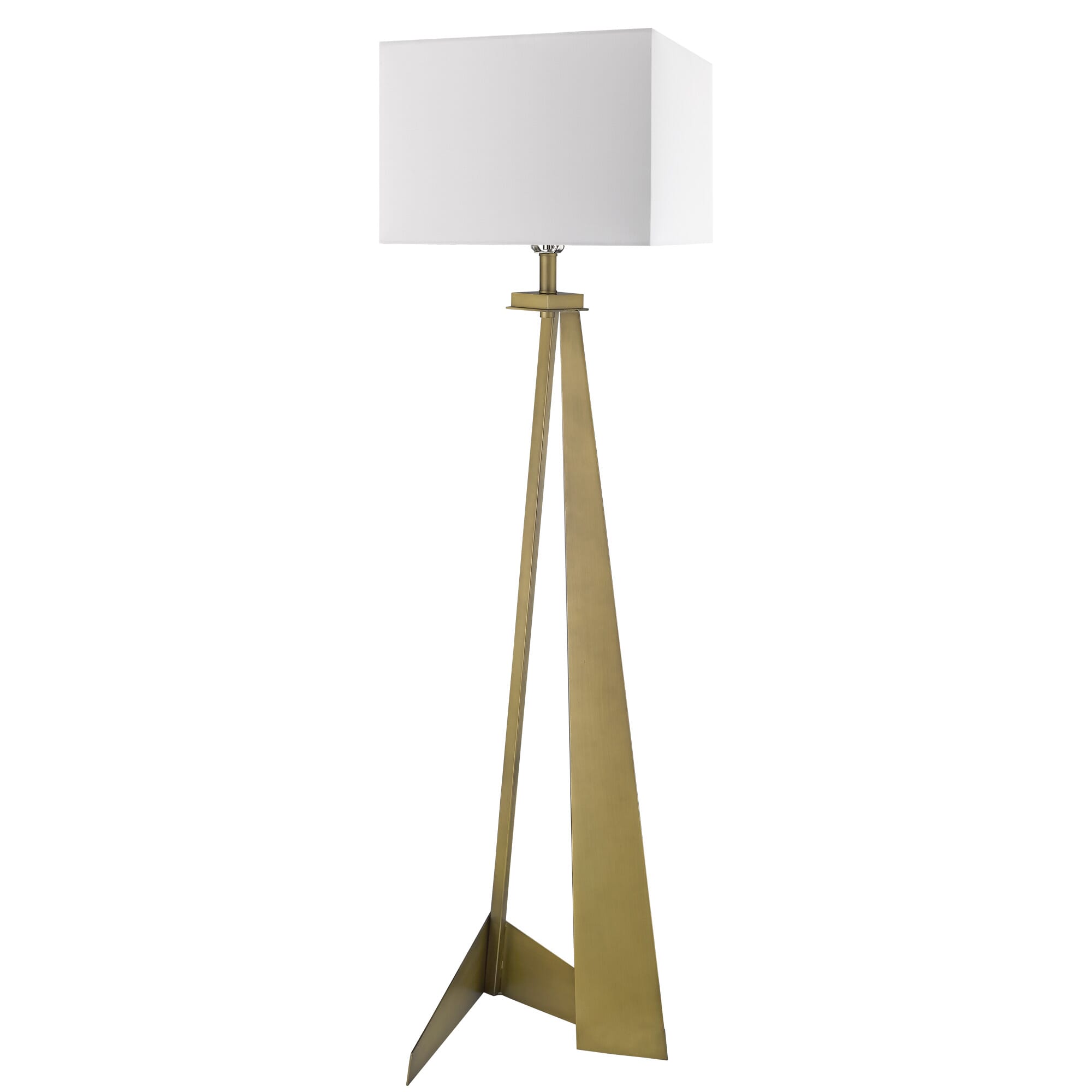 Stratos 1-Light Aged Brass Floor Lamp -  Acclaim Lighting, TF70011AB