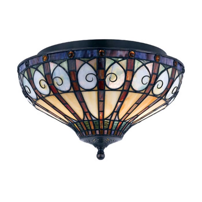 Quoizel Ava 2-Light 14" Ceiling Light in Vintage Bronze Quoizel Ava 2-Light 14" Ceiling Light in Vintage Bronze