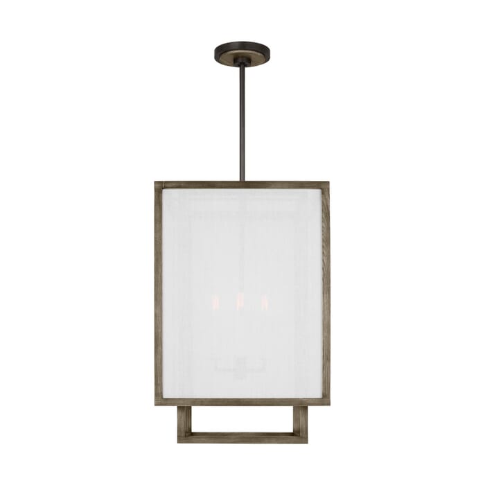 Brockway 4-Light Chandelier in Weathered Oak Wood Brockway 4-Light Chandelier in Weathered Oak Wood