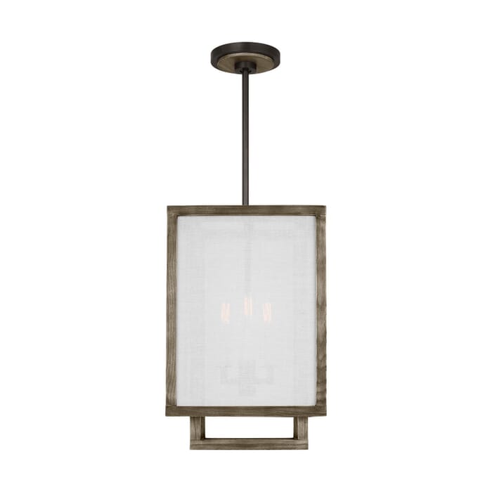 Brockway 3-Light Chandelier in Weathered Oak Wood Brockway 3-Light Chandelier in Weathered Oak Wood