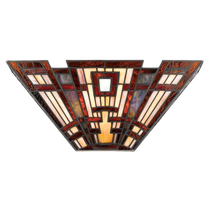 Quoizel Classic Craftsman Tiffany Wall Sconce Quoizel Classic Craftsman Tiffany Wall Sconce