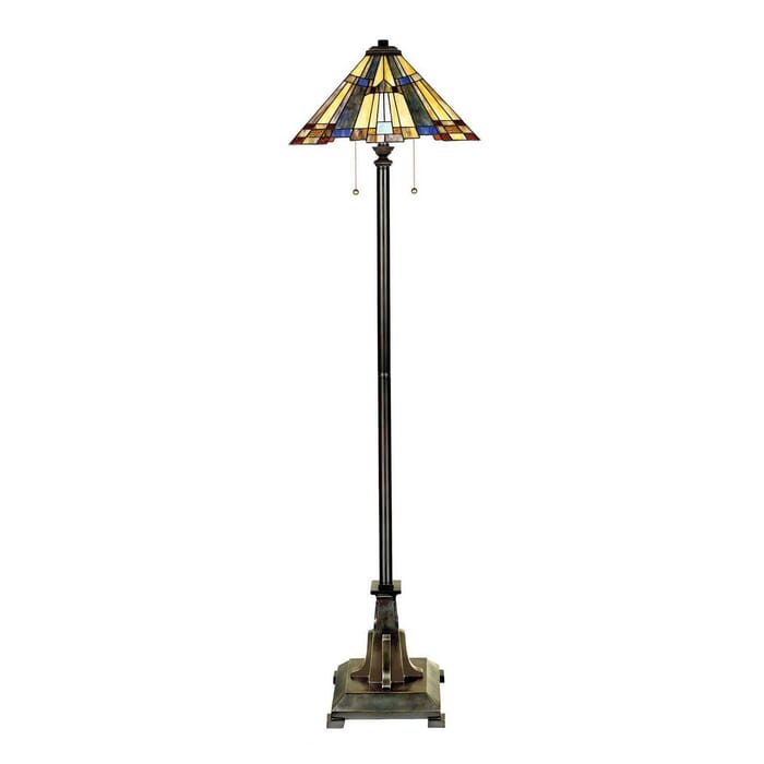 Quoizel Inglenook 2-Light Floor Lamp in Valiant Bronze Quoizel Inglenook 2-Light Floor Lamp in Valiant Bronze