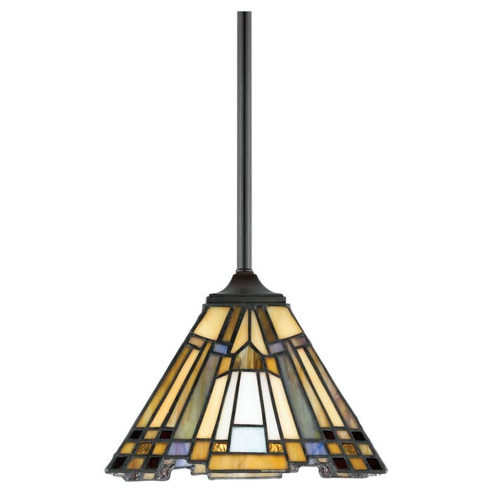 Quoizel Inglenook 8" Pendant Light in Valiant Bronze Quoizel Inglenook 8" Pendant Light in Valiant Bronze