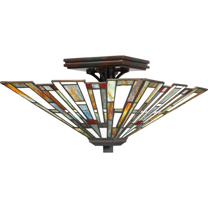 Quoizel Maybeck 2-Light 15" Ceiling Light in Valiant Bronze Quoizel Maybeck 2-Light 15" Ceiling Light in Valiant Bronze