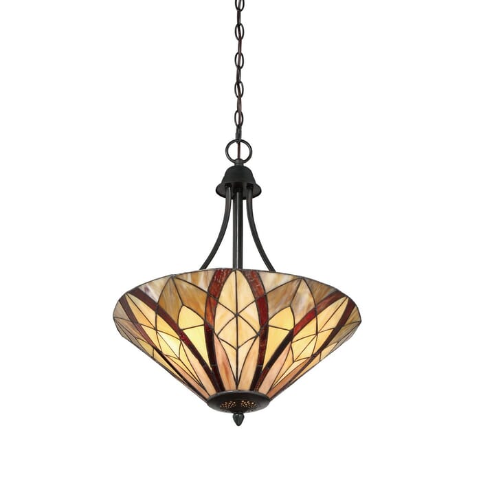 Quoizel Victory 3-Light 19" Pendant Light in Valiant Bronze Quoizel Victory 3-Light 19" Pendant Light in Valiant Bronze