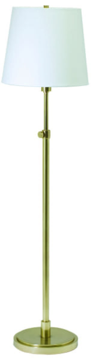 House of Troy Adjustable Floor Lamp in Raw Brass Finish