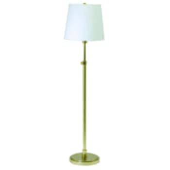 House of Troy Adjustable Floor Lamp in Raw Brass Finish