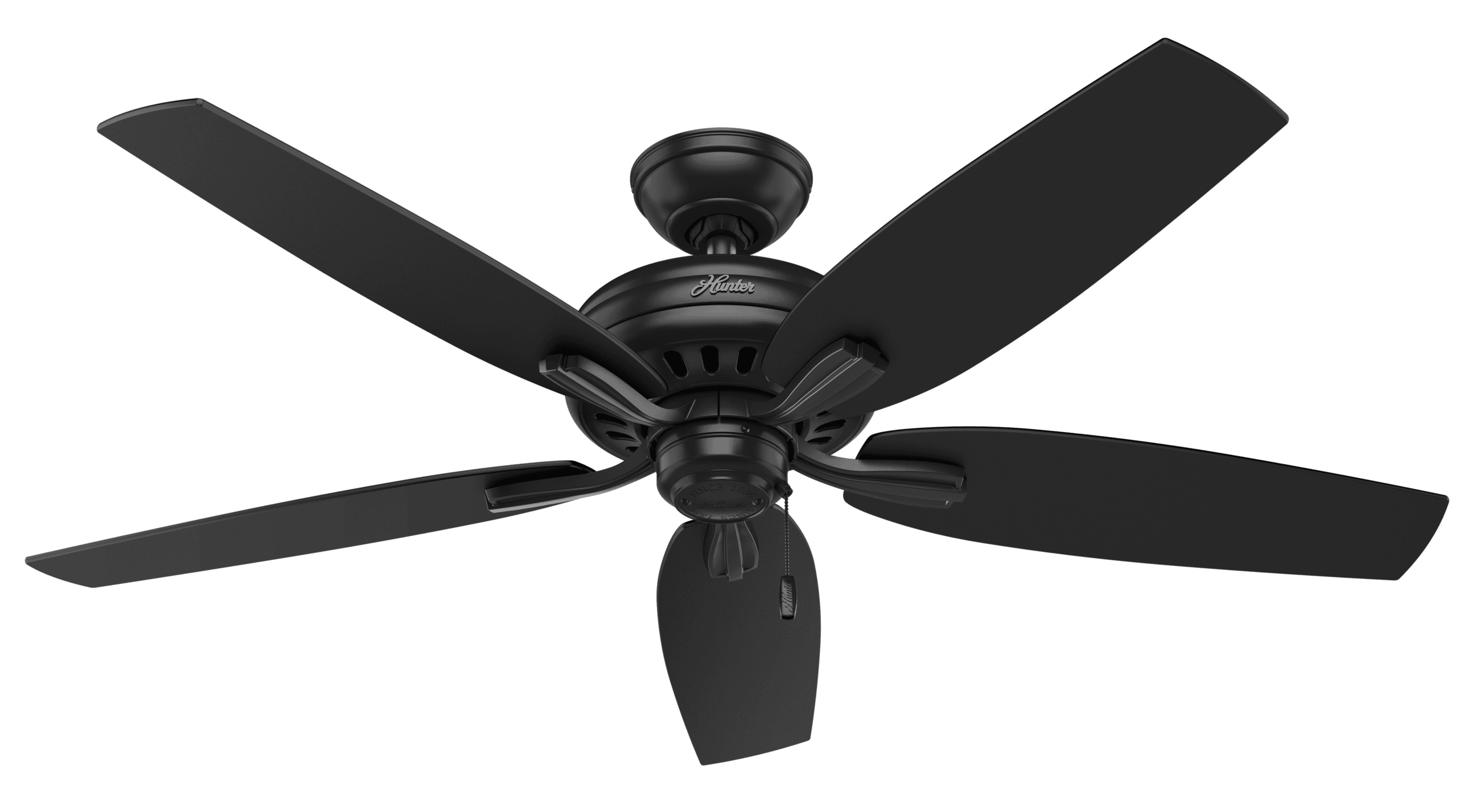 Hunter Newsome 52" Indoor/Outdoor Ceiling Fan in Matte Black