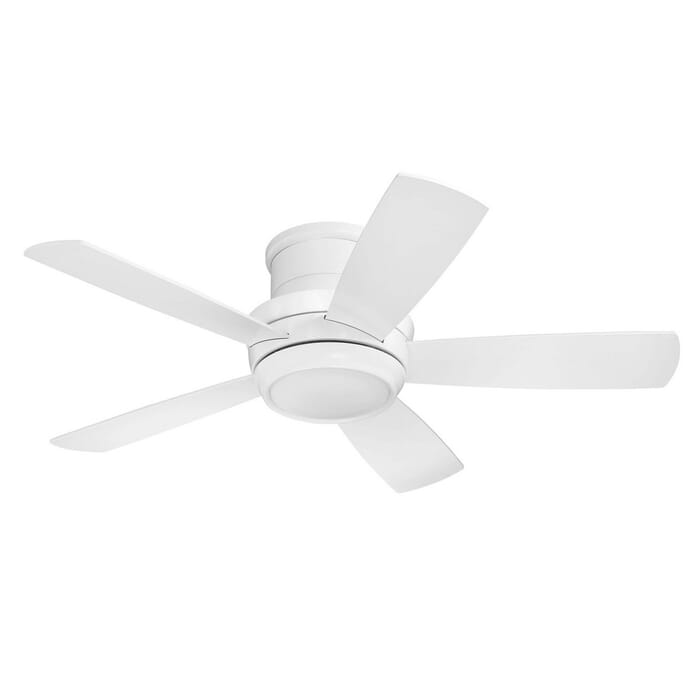 Craftmade 44" Tempo Flush Mount Ceiling Fan in White Craftmade 44" Tempo Flush Mount Ceiling Fan in White
