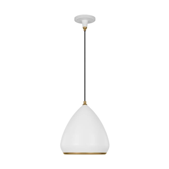 Generation Lighting Clasica Pendant Light in Matte White by Thomas O'Brien Generation Lighting Clasica Pendant Light in Matte White by Thomas O'Brien