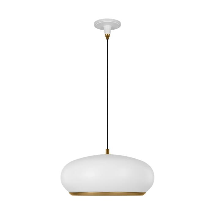 Generation Lighting Clasica Pendant Light in Matte White by Thomas O'Brien Generation Lighting Clasica Pendant Light in Matte White by Thomas O'Brien