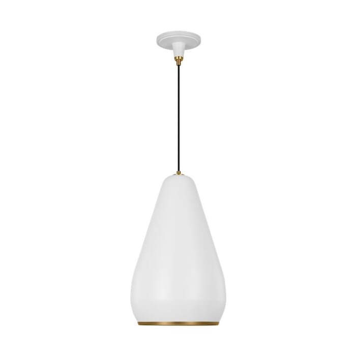 Generation Lighting Clasica Pendant Light in Matte White by Thomas O'Brien Generation Lighting Clasica Pendant Light in Matte White by Thomas O'Brien