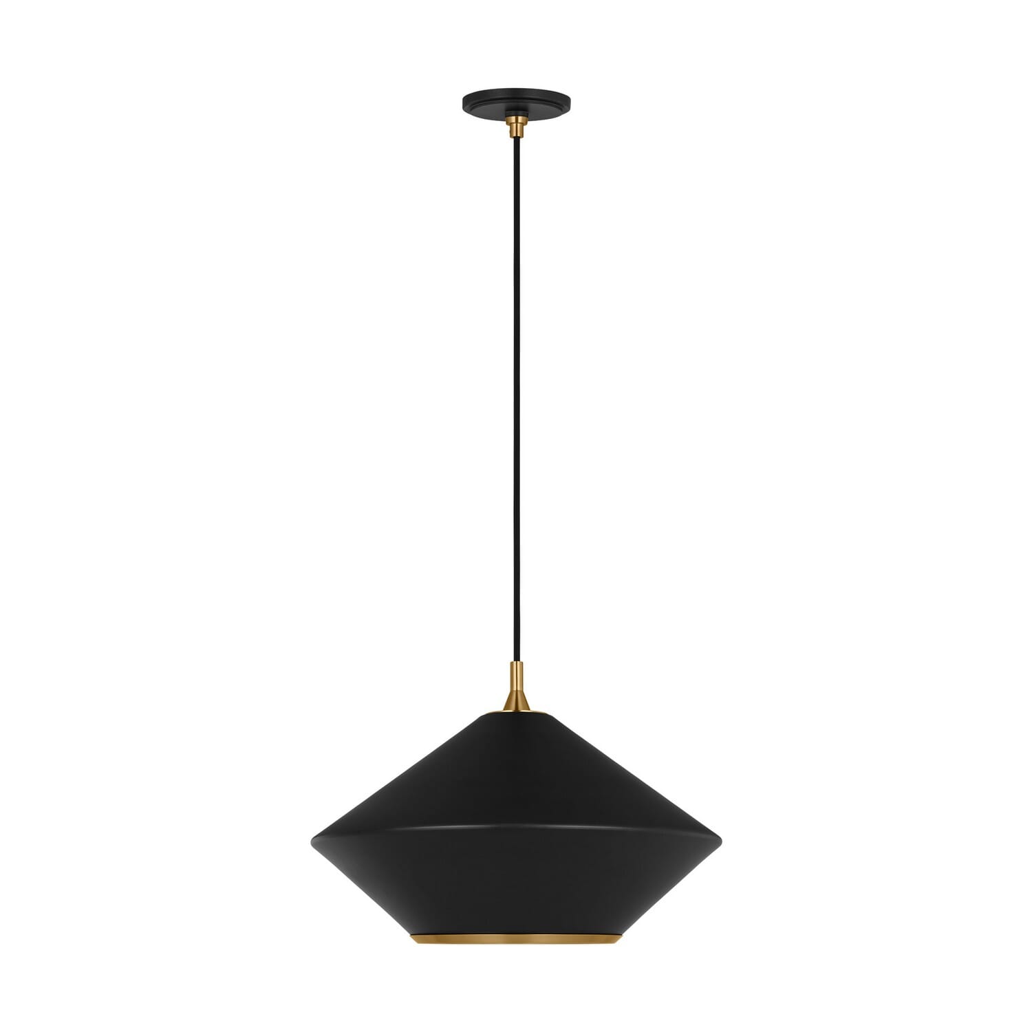 Stanza 1-Light Pendant in Midnight Black