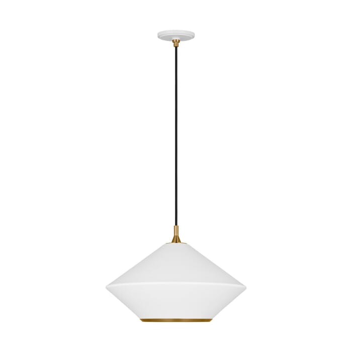 Stanza 1-Light Pendant in Matte White Stanza 1-Light Pendant in Matte White