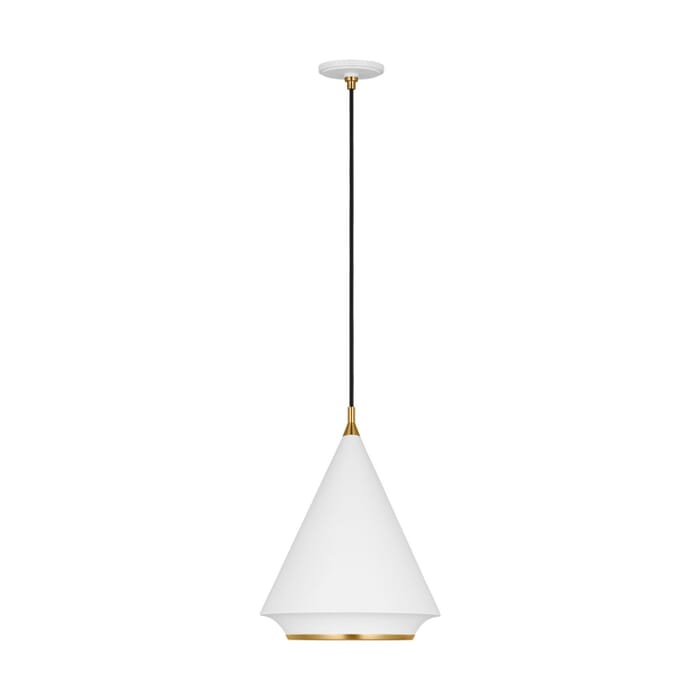 Stanza 1-Light Pendant in Matte White Stanza 1-Light Pendant in Matte White