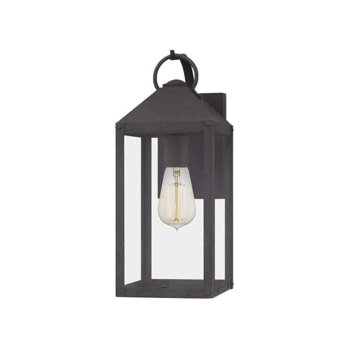 Quoizel Thorpe Outdoor Hanging Light in Mottled Black Quoizel Thorpe Outdoor Hanging Light in Mottled Black