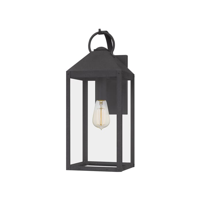 Quoizel Thorpe Outdoor Hanging Light in Mottled Black Quoizel Thorpe Outdoor Hanging Light in Mottled Black