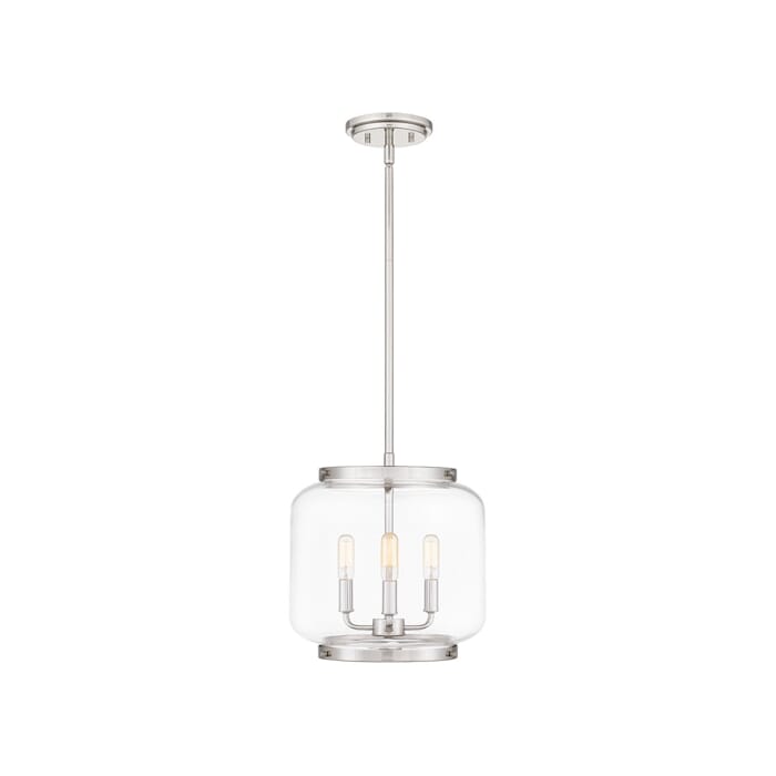 Quoizel Tapley 3-Light Pendant Light in Polished Nickel Quoizel Tapley 3-Light Pendant Light in Polished Nickel