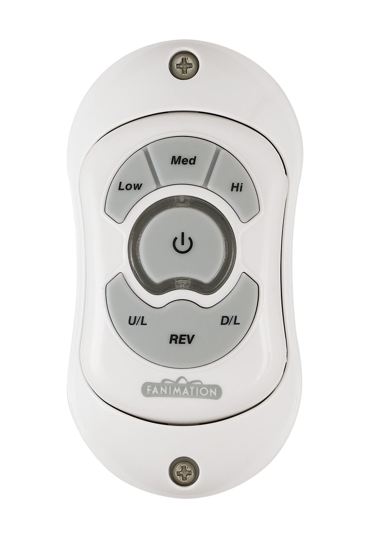 Fanimation Controls Hand Held Remote Reversing Fan Speed/Up Down Light in White