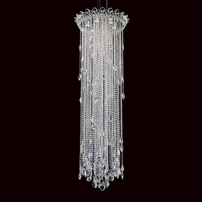 Schonbek Trilliane Strands 6-Light Pendant in Stainless Steel with Clear Heritage Crystals Schonbek Trilliane Strands 6-Light Pendant in Stainless Steel with Clear Heritage Crystals