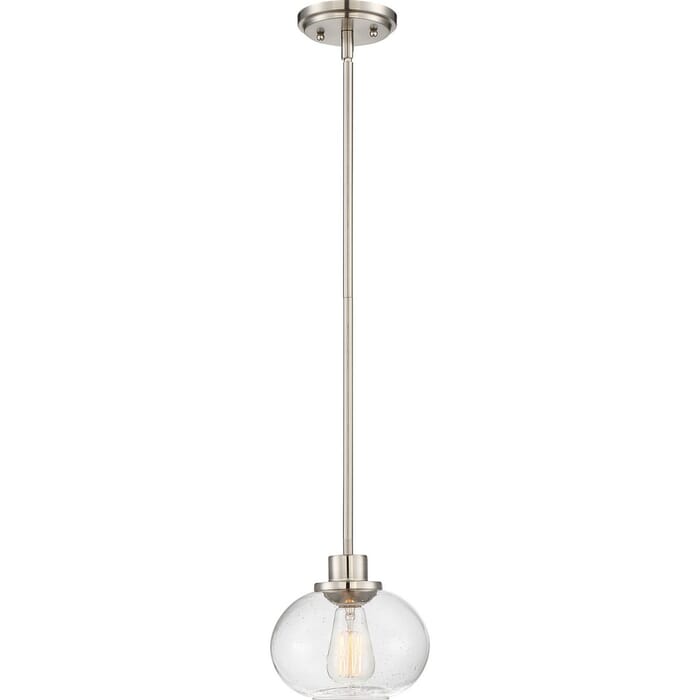 Quoizel Trilogy 8" Pendant Light in Brushed Nickel Quoizel Trilogy 8" Pendant Light in Brushed Nickel