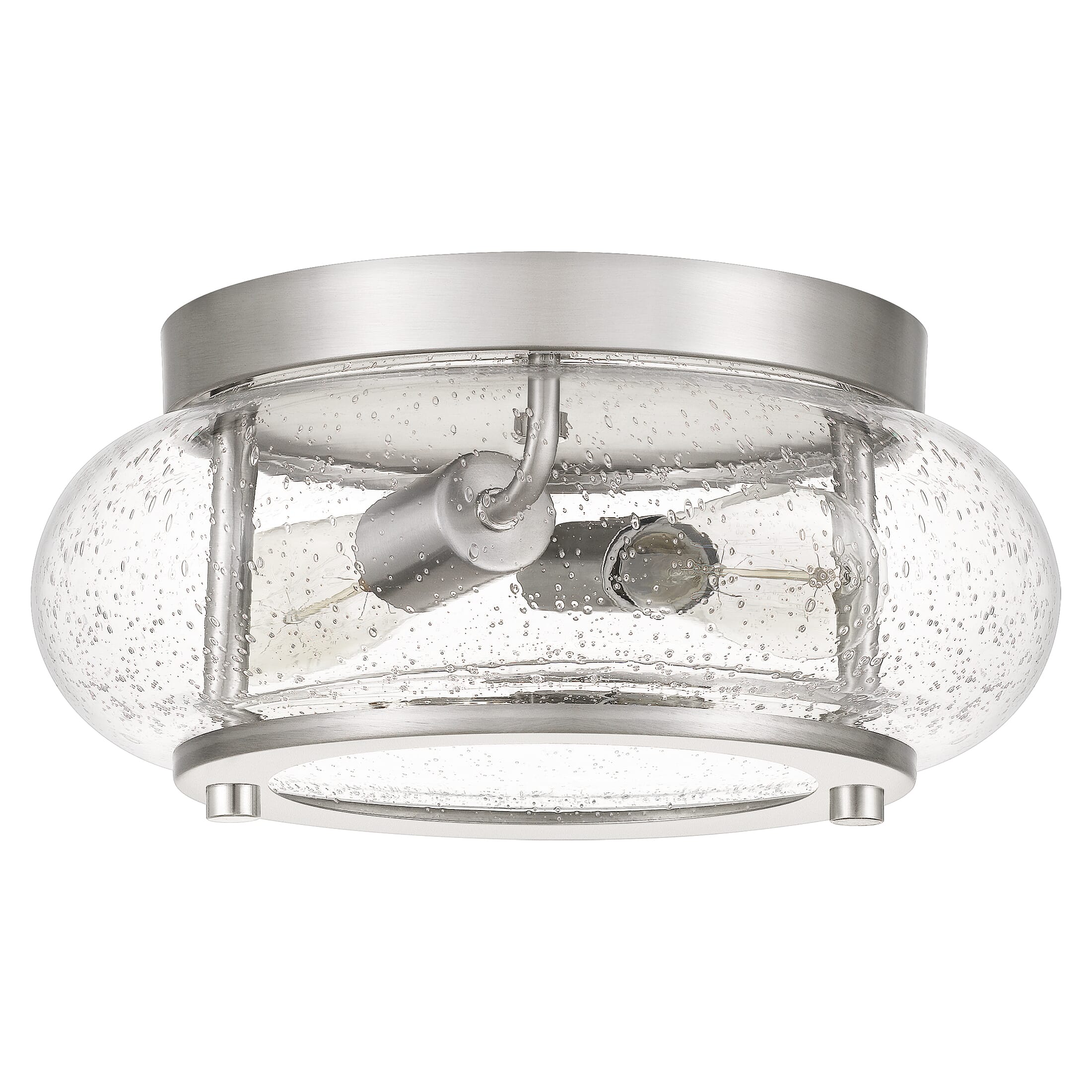 Quoizel Trilogy 2-Light 12" Ceiling Light in Brushed Nickel