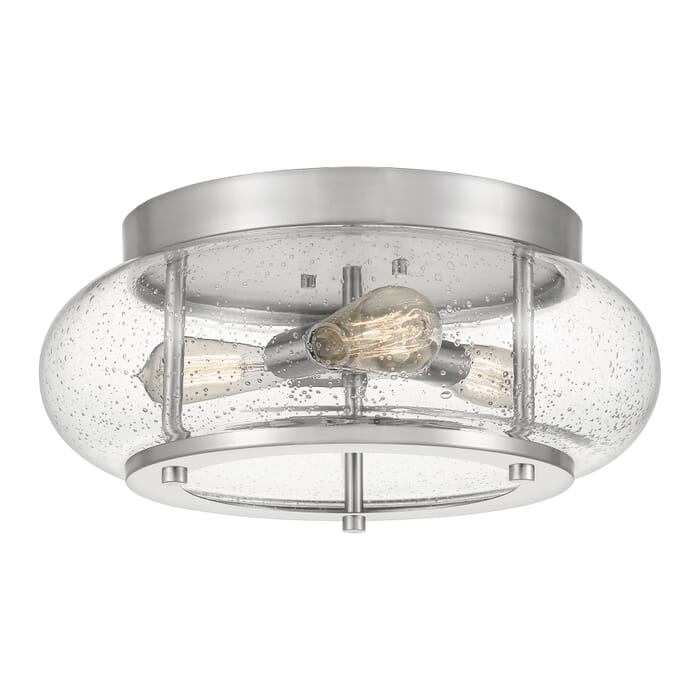 Quoizel Trilogy 3-Light 16" Ceiling Light in Brushed Nickel Quoizel Trilogy 3-Light 16" Ceiling Light in Brushed Nickel