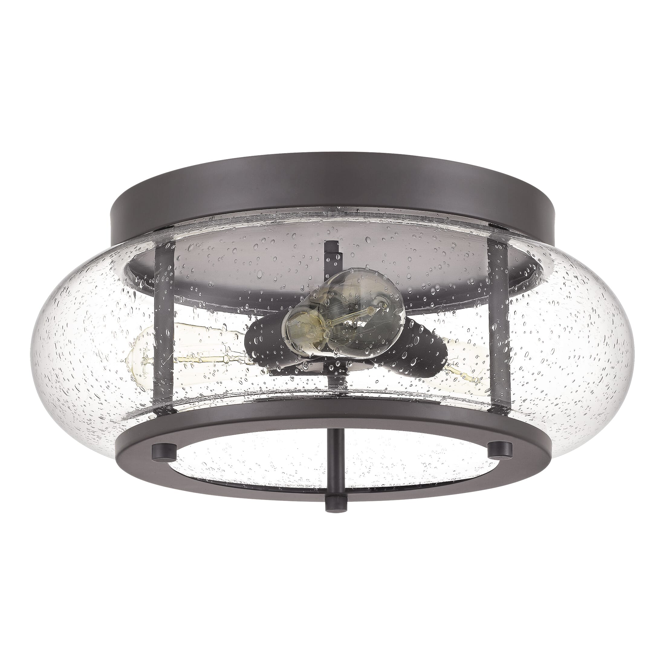 Quoizel Trilogy 3-Light 16" Ceiling Light in Old Bronze