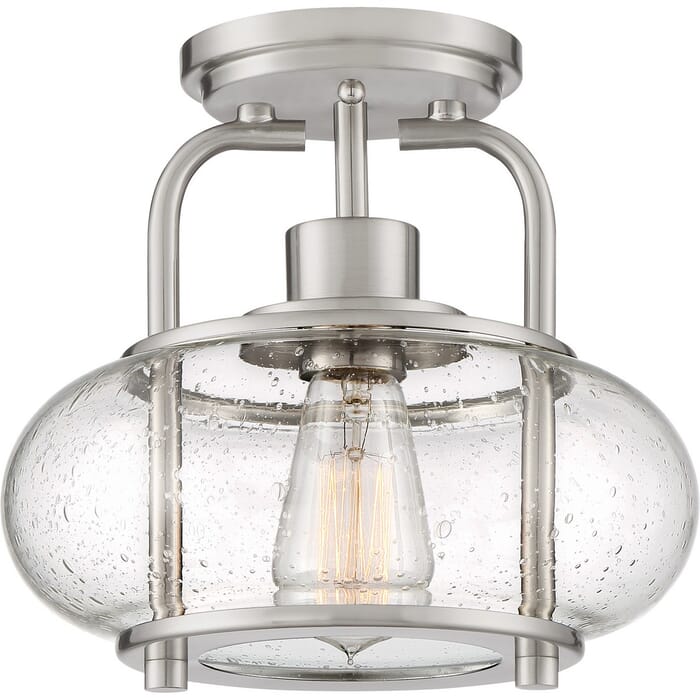 Quoizel Trilogy 10" Ceiling Light in Brushed Nickel Quoizel Trilogy 10" Ceiling Light in Brushed Nickel
