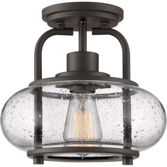 Quoizel Trilogy 10" Ceiling Light in Old Bronze Quoizel Trilogy 10" Ceiling Light in Old Bronze